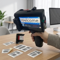Imprimante à jet d'encre portable de 2 à 12,7 mm, machine de codage de date portable pour l'impression de texte, de numéros et de dates d'expiration n'importe où