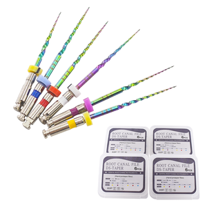 سلسلة قوس قزح 6 ، في قناة نيتي تنشيط الحرارة الزرقاء ، ملف الأسنان الدوار 25 ، يمكن أن ينحني علاج اللبية - Product Image 1