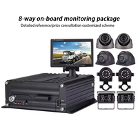 Firecore HX-9003 voiture 360 caméra DVR moniteurs 8 canaux Dashcam étanche 1080p véhicule boîte noire caméra de voiture pour voiture Bus camion