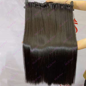 Vendeurs de cheveux vierges Vente en gros pas cher 100% Faisceaux de cheveux humains bruts alignés sur les cuticules Grade 9A Double trame Temple Cheveux bruts indiens - Product Image 6