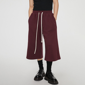 Pantalon Baggy Homme en Gros, 7 Poches, 100% Coton Pré-rétréci 400 g/m², Short à Cordon de Serrage - Product Image 1
