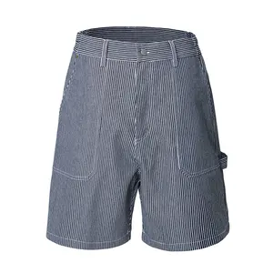 OEM Shorts Long Drawstring Elastic FOG men paint cargo stripe pants short