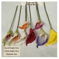 Hochzeitsdekoration Valentinstag Muttertagsgeschenk rote weiße blaue konservierte künstliche Blumen Calla Lily-Blütenstrauß