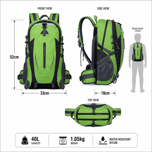 Outdoor Hiking Backpack <strong>Waterproof</strong> Trekking <strong>Rucksack</strong> for Climbing Camping Large Capacity Men Women Travel Bag Custom Logo - Product Image 5