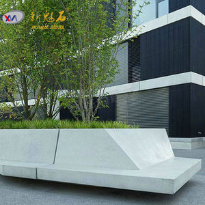Nuevos Materiales de Construcción de Piedra, Silla de Jardín de Hormigón GRC para Exteriores, Color Blanco y Gris, Personalizable - Product Image 4