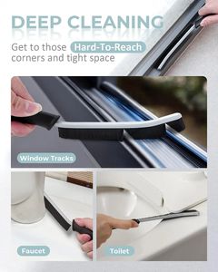 Cepillo de Limpieza Ecológico de Plástico con Cerdas Duras para Fregar Ranuras y Grietas, Multifuncional, Esencial para el Hogar, Limpiador de Baño - Product Image 5