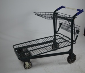 चार पहियों वाली पिकिंग कार्ट के साथ SCE-4 बड़ी क्षमता वाली थोक टिकाऊ वेयरहाउस कार्गो ट्रॉली - Product Image 2