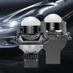 Lampe automatique de haute qualité Mini lentille Led H4 9003 Hib2 ampoules phare voiture moto double projecteur Len Led automobile Moto 12v 24v