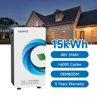 Sistema de Almacenamiento de Energía con Batería de Litio de 15kw, 51.2V 48V 100ah 200ah 314ah, Batería Solar Lifepo4 para Energía Doméstica