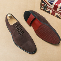 Nouvelles Chaussures Oxford de Ville en Daim Confortables et Respirantes pour Hommes, Résistantes à l'Usure