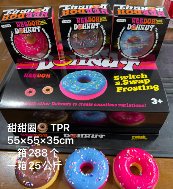 [Donuts] dans un emballage en boîte de couleur