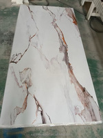 1.22*2.44m Artificielle Flexible SPC Composite Marbre Alternative Panneau Mural Étanche PVC Plastique UV Ménage Hôtel