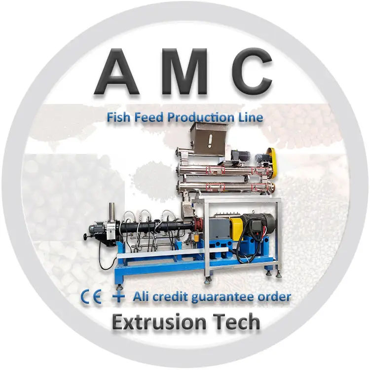 Macchine per la produzione di mangimi per pesci usate Americhi + macchina per la lavorazione di mangimi per pollame per bovini e suini