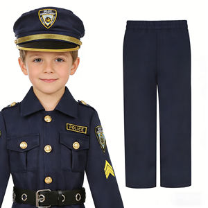 Costume de policier et kit de jeu de rôle pour garçons, déguisement de fête de carnaval, performance, déguisement d'Halloween pour garçon, costume de policier - Product Image 3
