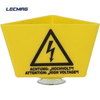 Support avec symbole éclair et aimant intégré, avertissement de haute tension