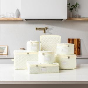 7 piece Set chần món ăn lưu trữ Kit tấm Platter thủy tinh và món ăn <span class=keywords><strong>stemware</strong></span> Trung Quốc Lưu trữ container - Product Image 2