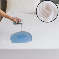 Protège-matelas personnalisé lavable, silencieux, antidérapant, en tissu éponge de coton, imperméable