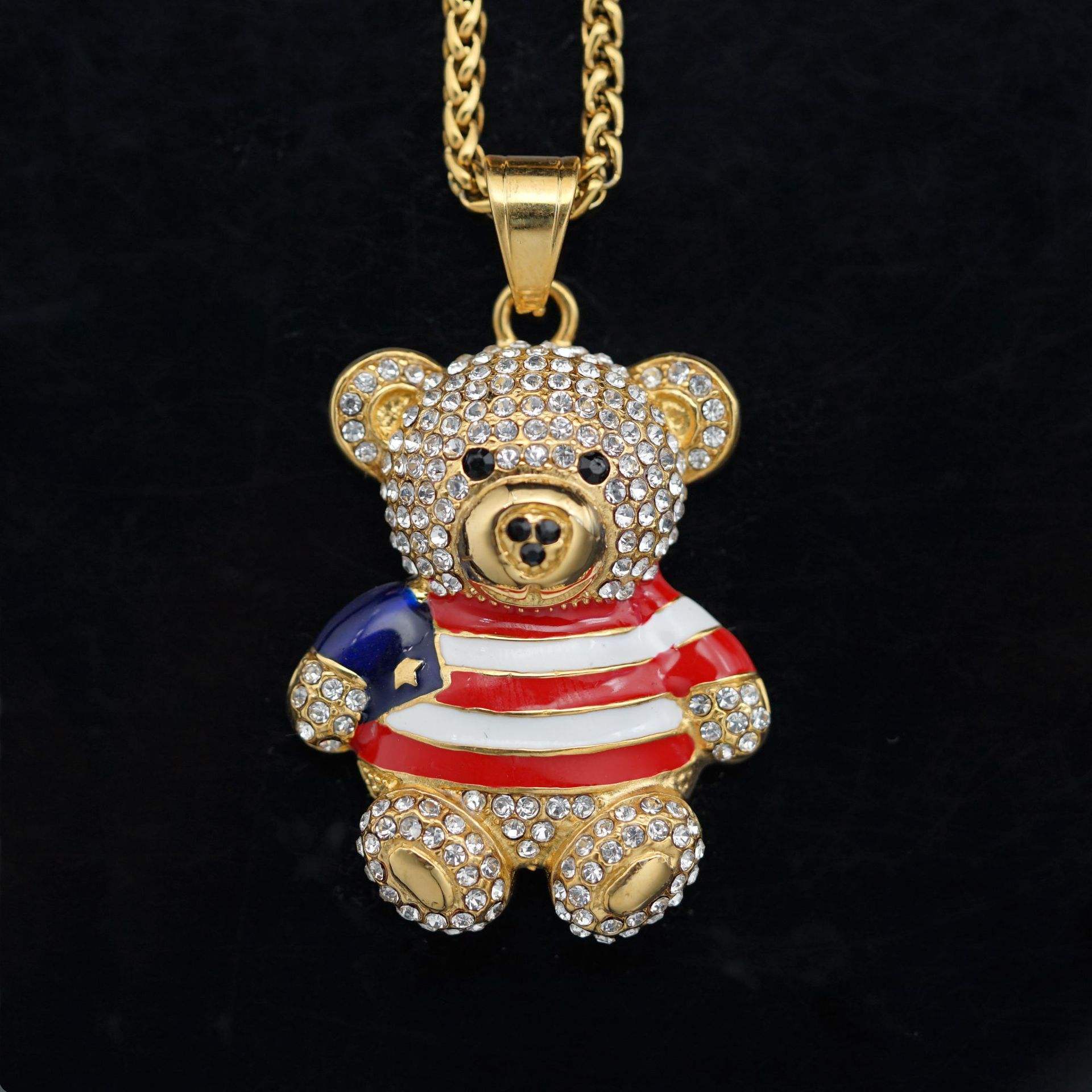 Gold Single Pendant Without Chain