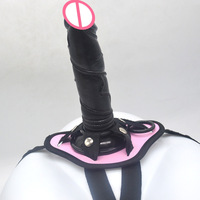 FAAK-consolador con arnés de 20cm para mujer, pene de plástico realista