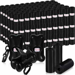 Bolsas para excrementos de mascotas con logotipo personalizado de fábrica, con dispensador de bolsas para excrementos de perro, para uso en el hogar, al aire libre, para pasear cachorros y viajar - Product Image 3