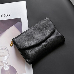 Portefeuille court en cuir véritable pour femme Zenos, porte-cartes pliable rétro et porte-monnaie avec compartiments multi-couches - Product Image 2