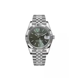 Nouvelle montre mécanique sportive avec cadran romain, design vert radis, multifonction, bracelet en acier, pour homme, NH35 - Product Image 4