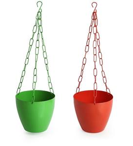 Planteur métallique suspendu, coloré, 12 pièces - Product Image 4