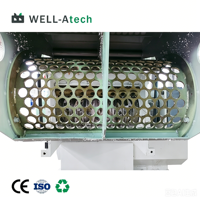 Broyeur à un seul arbre à haute efficacité, machine industrielle pour broyer le plastique, le bois, le caoutchouc, les pneus usagés, avec système d'alimentation hydraulique