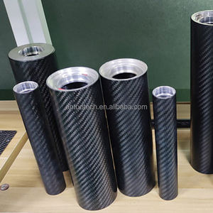 Poteaux de tubes en fibre de carbone mat sergé 3k de haute qualité avec fabricant de fils mâles et femelles - Product Image 3
