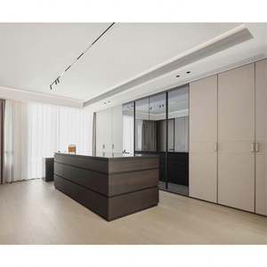 Customized Modern Bedroom Walkin <b>Cabinet</b> Wardrobe Closets Systems Furniture Design Wooden Walk in Storage Closet - Product Image 1