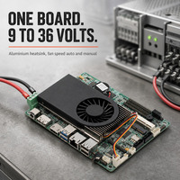 Carte de contrôle industrielle 6 ports série triple affichage pour armoires de machines Entrée large plage DC 9-36V Intel Core I3 I5 I7 I9