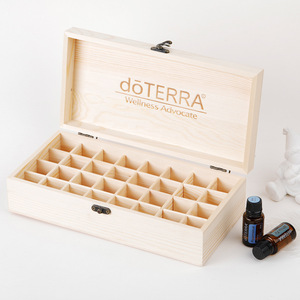 Boîte de rangement en bois pour huiles essentielles DoTERRA, 32 compartiments, verrouillable, pour les passionnés de bien-être - Product Image 3