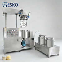 Réacteur de mélange sous vide ESKO 100L, cuve d'émulsification pour la fabrication de pommades, beurres corporels, baumes et cosmétiques en pots et bocaux