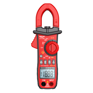 Pinza Amperimétrica Eléctrica Delixi DLX-1708D 600V 60A, Multímetro de Voltaje y Corriente CA/CC, Uso Profesional, Pantalla LCD - Product Image 1