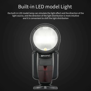 Flash de Cabeza Redonda TRIOPO <span class=keywords><strong>R1</strong></span> para Cámara, Speedlite Inalámbrico 2.4G X TTL HSS de 76Ws con Batería de Litio para Canon, <span class=keywords><strong>Nikon</strong></span> y Sony - Product Image 4