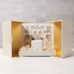 Double Door 3D Design <b>Jewelry</b> <b>Gift</b> <b>Box</b> Exquisite <b>Gift</b> <b>Box</b> Wholesale Customization Ring <b>Gift</b> <b>Box</b> - Product Image 3