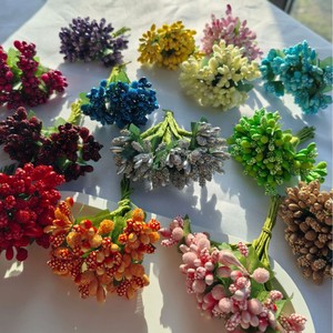 Mini Ramilletes de Bayas Artificiales de Alta Calidad, Tallos de Espuma, Flor de Fruta, Estambres de 10 cm, Hechos a Mano, Modernos, para Pascua - Product Image 3
