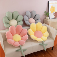 Coussins décoratifs en peluche mignons pour canapé, coussins de sol souples et élastiques, coussins de chaise de bureau en forme de fleur, coussins lombaires, jouets