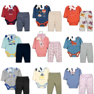 Pelele de estilo europeo americano para recién nacidos, pantalones largos, conjunto de niños superventas para bebés, venta al por mayor transfronteriza para comercio exterior - Product Image 6