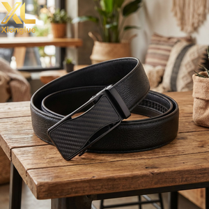 Ceinture pour homme en cuir véritable, longueur personnalisable, style décontracté et professionnel, avec boucle automatique en alliage – Meilleure vente - Product Image 4