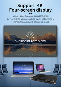 Ultra-Mỏng 12th Core I5 OPS-C Máy Tính 8 + 512GB SSD 4K Hiển Thị Chứng Nhận Cho Giáo Dục Kỹ Thuật Số Bảng Cho Tự Động Hóa Nhà Máy - Product Image 6