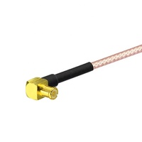 MCX mâle à angle droit vers connecteur femelle SMA RG316 câble RF pigtail 10cm de long