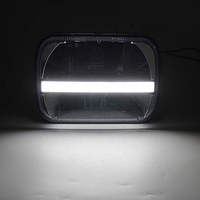 OVOVS 5x7 "phare Led rectangulaire 7x6" phare carré Led phare à faisceau scellé pour Wrangler Cherokee Xj Yj