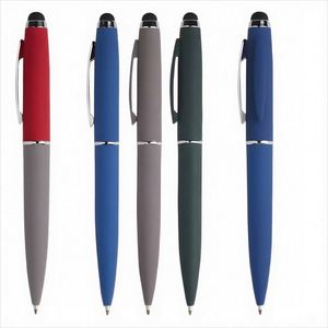 High Quality Business Ballpoint <b>Pen</b> for iPad Custom Logo Universal for Stylus Heavy Metal Rubber Coating Wholesale Ballpoint - Product Image 6