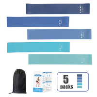 Ensemble de bandes de résistance en latex avec logo personnalisé, bandes de fitness pour yoga et pilates, bandes d'exercice à dégradé de tons neutres