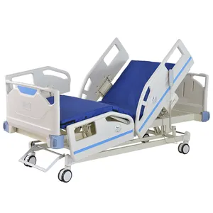 5 function electric hospital bed for home electric wood medical bed for home care wood home care bed for the elderly