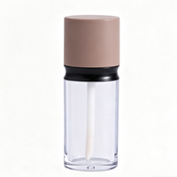Tube de brillant à lèvres anti-déversement en plastique ABS/AS à paroi épaisse, emballage vide pour blush liquide DIY avec logo personnalisé, vente en gros de flacons de brillant à lèvres