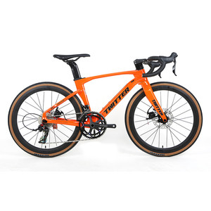 Vélo de route pour enfants en fibre de carbone léger de 24 pouces avec <span class=keywords><strong>22</strong></span> vitesses, pédale ordinaire, frein à disque, roues 700C, léger 8,5 kg - Product Image 3
