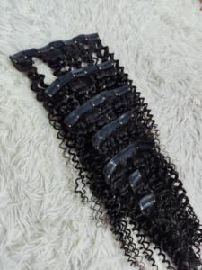 Extensiones de Cabello con Clip Letsfly 10A Negras para Mujer, Cabello Humano 100% Liso Negro Natural, 7 Piezas/Set 120g, Cabello Virgen Brasileño - Product Image 6