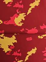 Tissu imprimé numérique camouflage or cramoisi - Tissu imprimé numérique 100% polyester pour manteaux et vestes